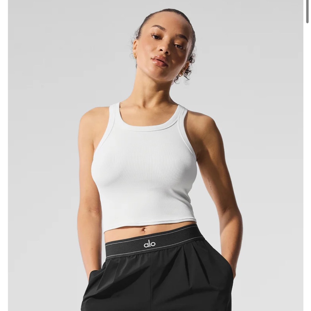 Alo Goddess Ribbed Go-To Tank, Size XS